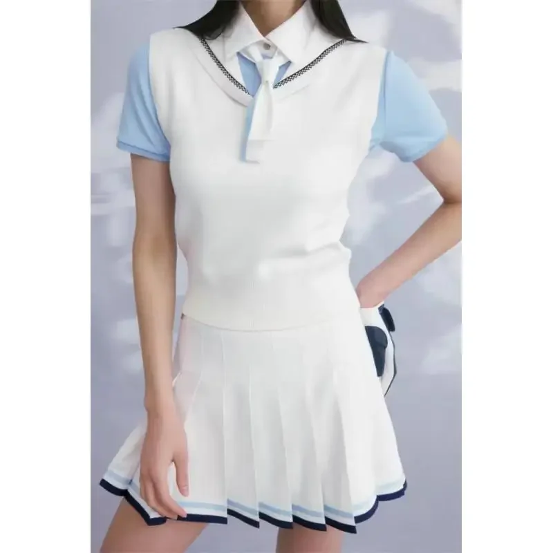 Golf Clothing Ladies Spring And Summer 2024 Lapel Bow Tie Sc Short Sleeve T-shirt Casual Top New Golf Shirt Sport
Golf Clothing Ladies Spring And Summer 2024 Lapel Bow Tie Sc Short Sleeve T-shirt Casual Top New Golf Shirt Sport