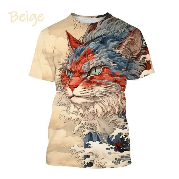 Hot Sell New Harajuku Cat 3D Printed T Shirt Personalized Wave Style Casual Round Neck Short-sleeved T-shirt Men Women Top Tees
Hot Sell New Harajuku Cat 3D Printed T Shirt Personalized Wave Style Casual Round Neck Short-sleeved T-shirt Men Women Top Tees