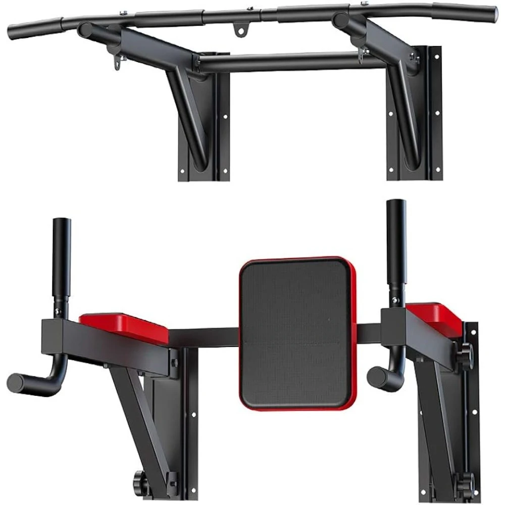 Wall Mounted Pull Up Bar Multifunctional Chin Up Bar Power Tower Exercise Bar Set Dip Stand Maximum Weight 330 Lbs 
Wall Mounted Pull Up Bar Multifunctional Chin Up Bar Power Tower Exercise Bar Set Dip Stand Maximum Weight 330 Lbs