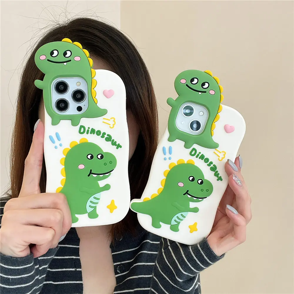 Противоударный чехол для iPhone 11 12 13 Pro Max 14, милый 3D Силиконовый мягкий чехол с динозавром
Противоударный чехол для iPhone 11 12 13 Pro Max 14, милый 3D Силиконовый мягкий чехол с динозавром
