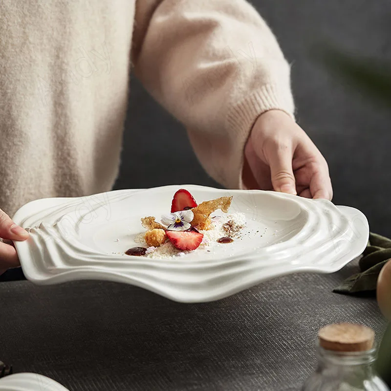 Shaped Ceramic Dinner Plate Creative Irregular Western Restaurant Steak Dish Afternoon Tea Dessert Organizer Kitchen Accessories
Shaped Ceramic Dinner Plate Creative Irregular Western Restaurant Steak Dish Afternoon Tea Dessert Organizer Kitchen Accessories
