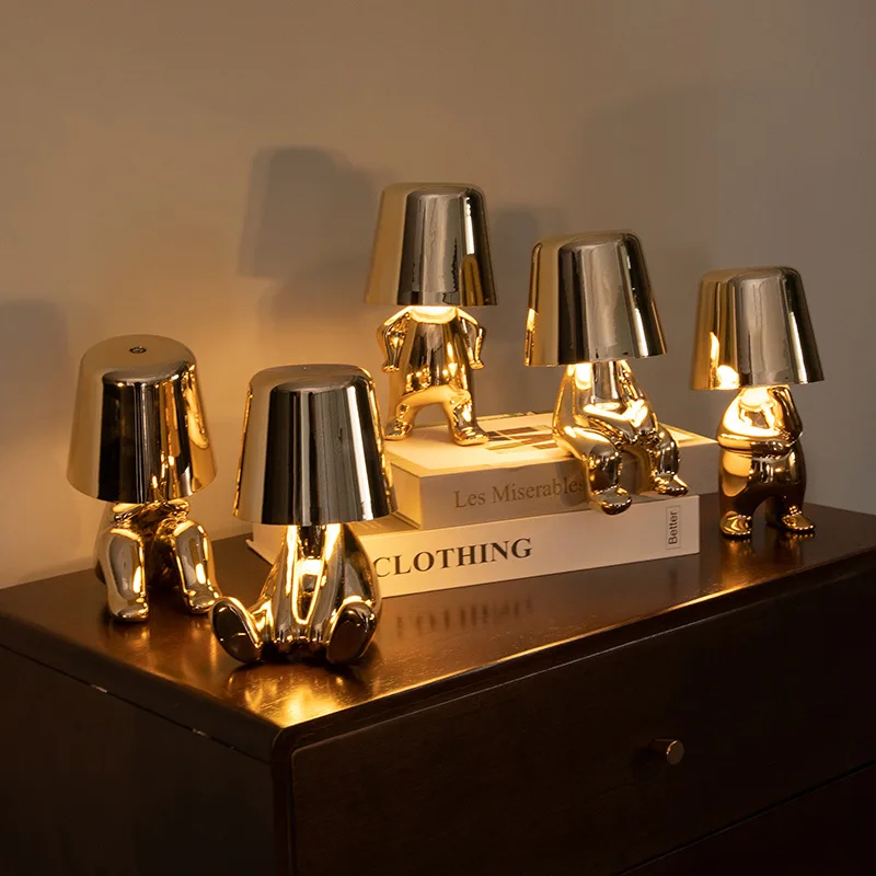 Led Table Lamp Italy Little Golden Man Night Light Cartoon Thinker Lamp Resin Coffee Bar Bedroom Room Decor Children's Day Gift
Led Table Lamp Italy Little Golden Man Night Light Cartoon Thinker Lamp Resin Coffee Bar Bedroom Room Decor Children's Day Gift