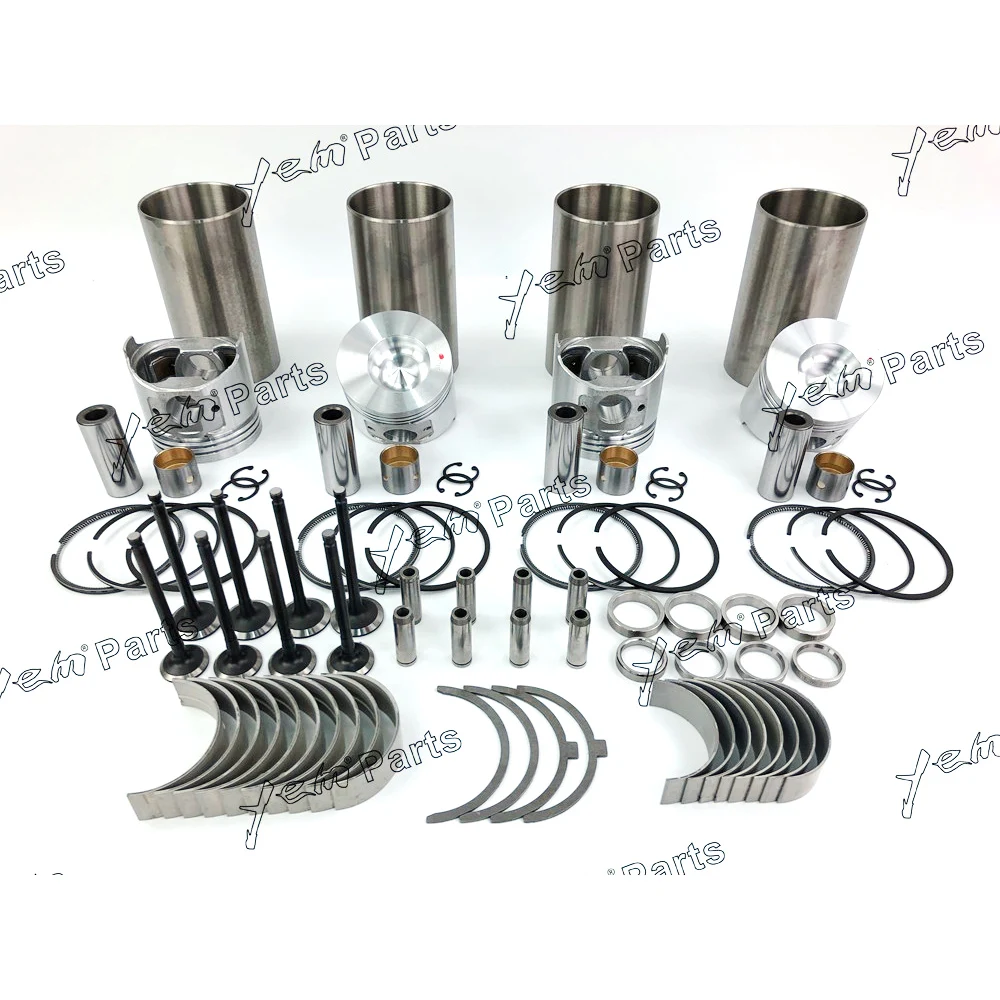 Для Yanmar детали двигателя TK486 TK486E 4TNE86 Ремонтный комплект с поршнем + подшипник + комплект прокладок + комплект клапанов 
Для Yanmar детали двигателя TK486 TK486E 4TNE86 Ремонтный комплект с поршнем + подшипник + комплект прокладок + комплект клапанов