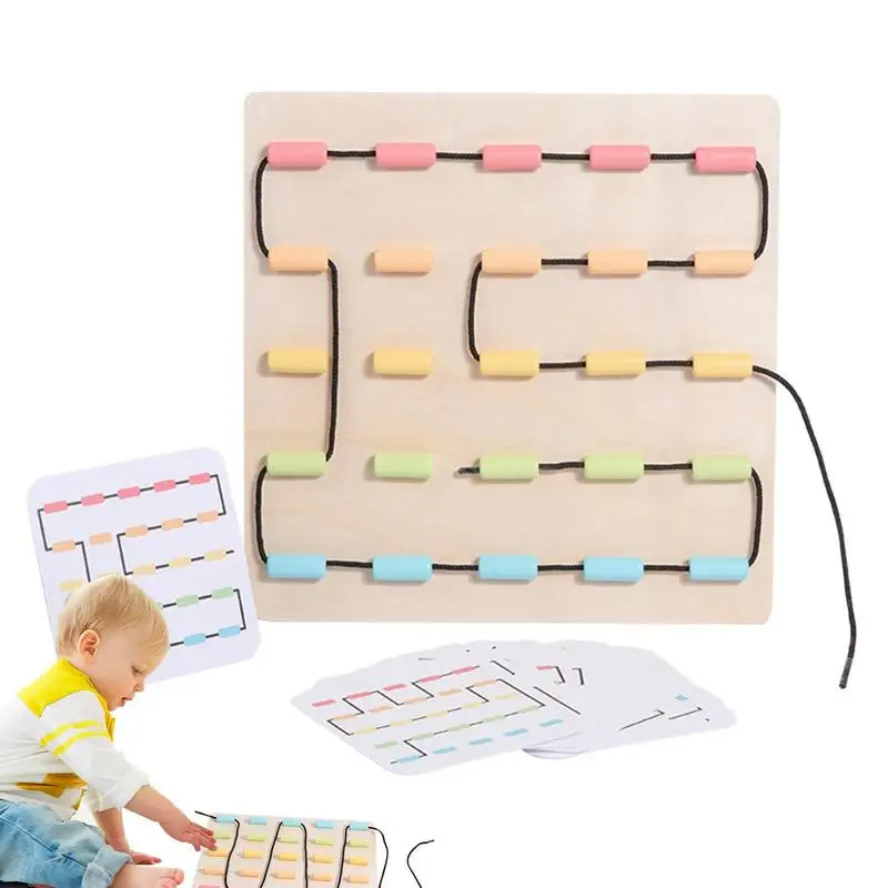 Wooden Lacing Toy Wooden Lace Block Puzzle Shape Travel Game Toys Learning Fine Motor Skill Travel Toy Wood Lace Block Puzzle
Wooden Lacing Toy Wooden Lace Block Puzzle Shape Travel Game Toys Learning Fine Motor Skill Travel Toy Wood Lace Block Puzzle
