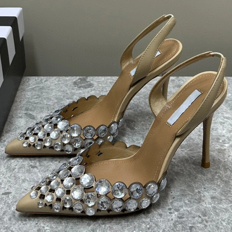 Fashion Female Sandals 2023 Summer New Rhinestone Decor Appear Thin Banquet High Heel Sandals Pointed Toe Elegant Women Pumps
Fashion Female Sandals 2023 Summer New Rhinestone Decor Appear Thin Banquet High Heel Sandals Pointed Toe Elegant Women Pumps