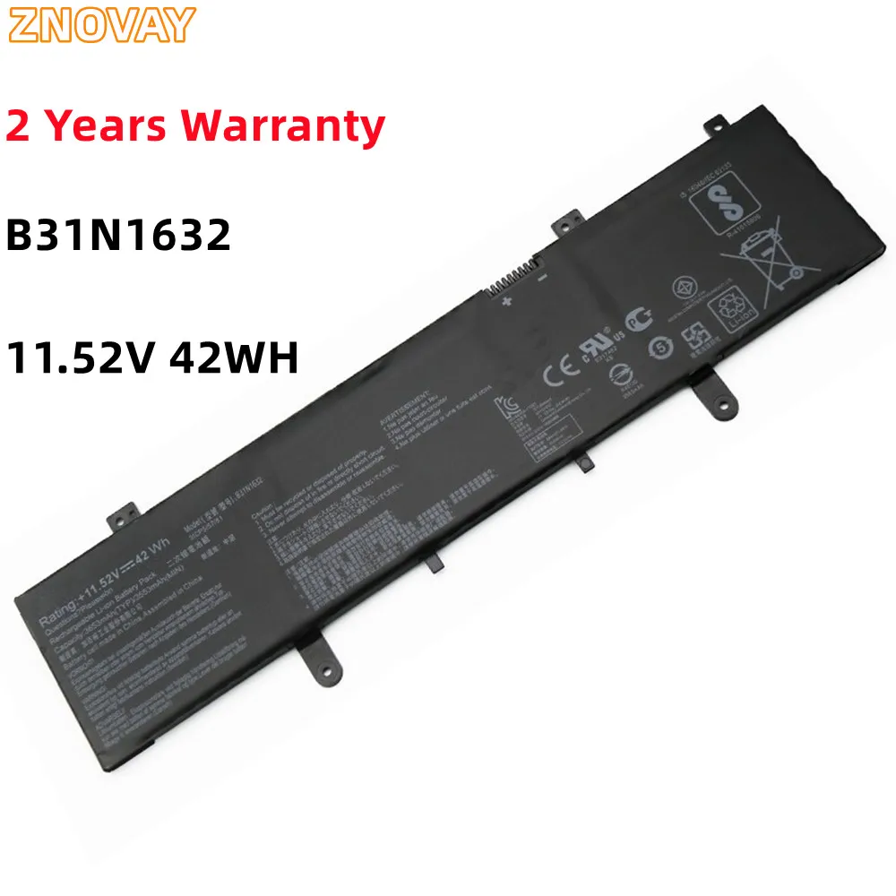 

ZNOVAY B31N1632 11.52V 42Wh Laptop Battery For ASUS ZenBook 14 X405 X405U X405UA 3ICP5/57/81 0B200-02540000