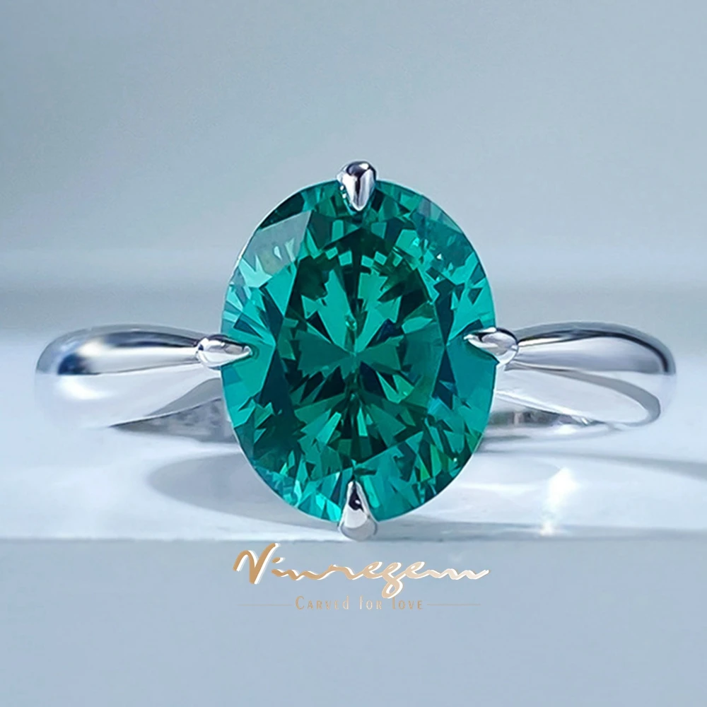 Vinregem 8*10 MM Oval Cut Emerald Gemstone Wedding Engagement Vintage Ring for Women 100% 925 Sterling Silver Fine Jewelry Gift
Vinregem 8*10 MM Oval Cut Emerald Gemstone Wedding Engagement Vintage Ring for Women 100% 925 Sterling Silver Fine Jewelry Gift