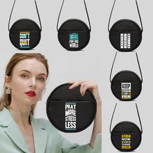 2022 Personality Street Women Bag Round Bag Commuter Black Phrase Pattern Print Messenger Bag Basic Handbag Canvas Shoulder Bag
2022 Personality Street Women Bag Round Bag Commuter Black Phrase Pattern Print Messenger Bag Basic Handbag Canvas Shoulder Bag