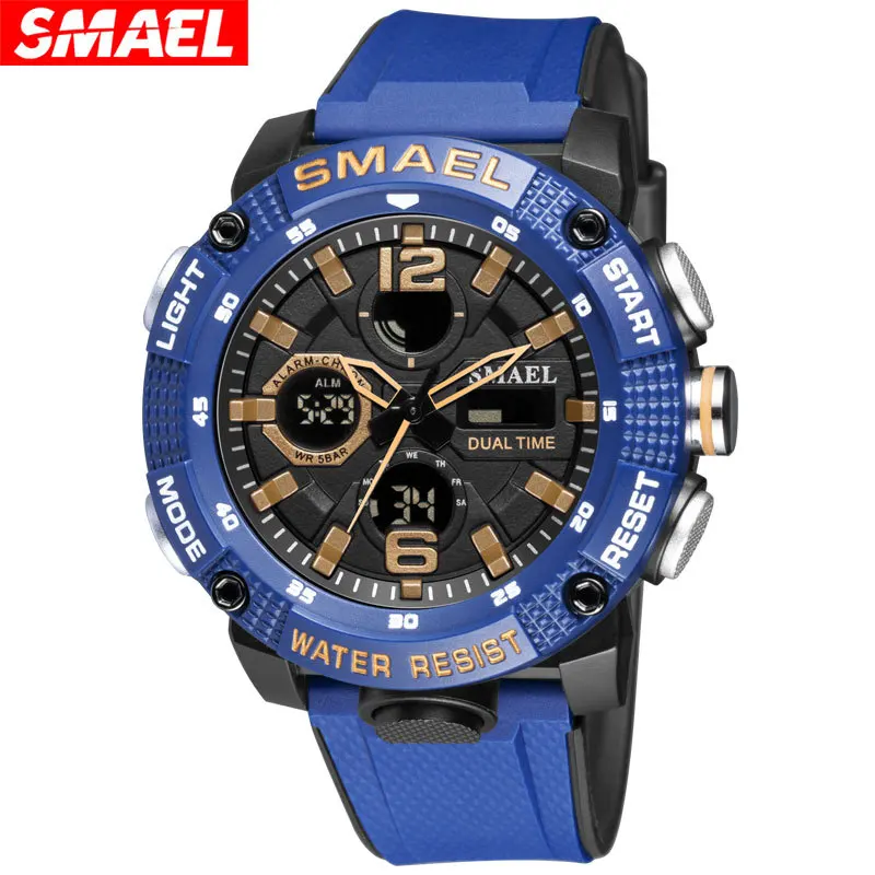 

Smael Watch Large Dial Fashion Sports Outdoor Waterproof Luminous Popular Men's Electronic Watch