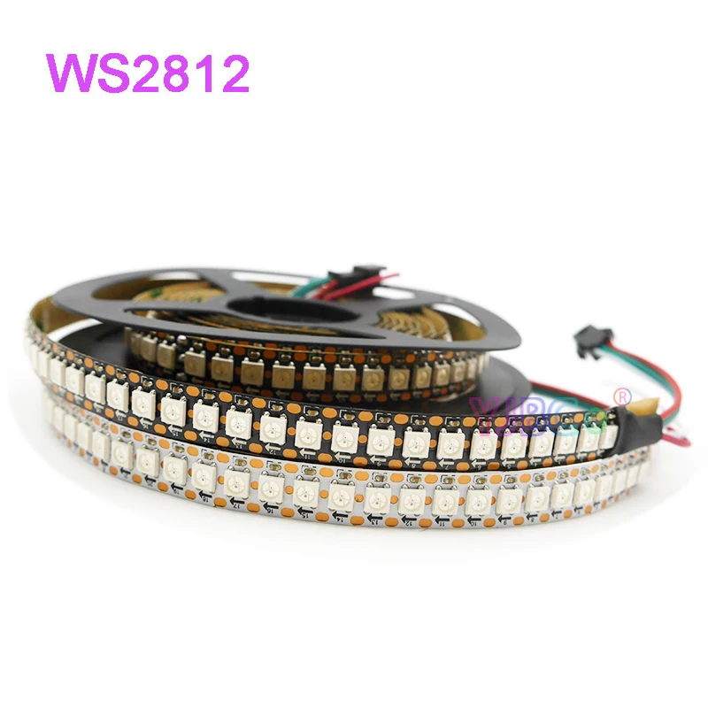 

5V WS2812B 5050 RGB LED Strip addressable 30/60/74/96/144 leds/m WS2812 IC pixel lamp bar smart Flexible Light Tape IP30/65/67