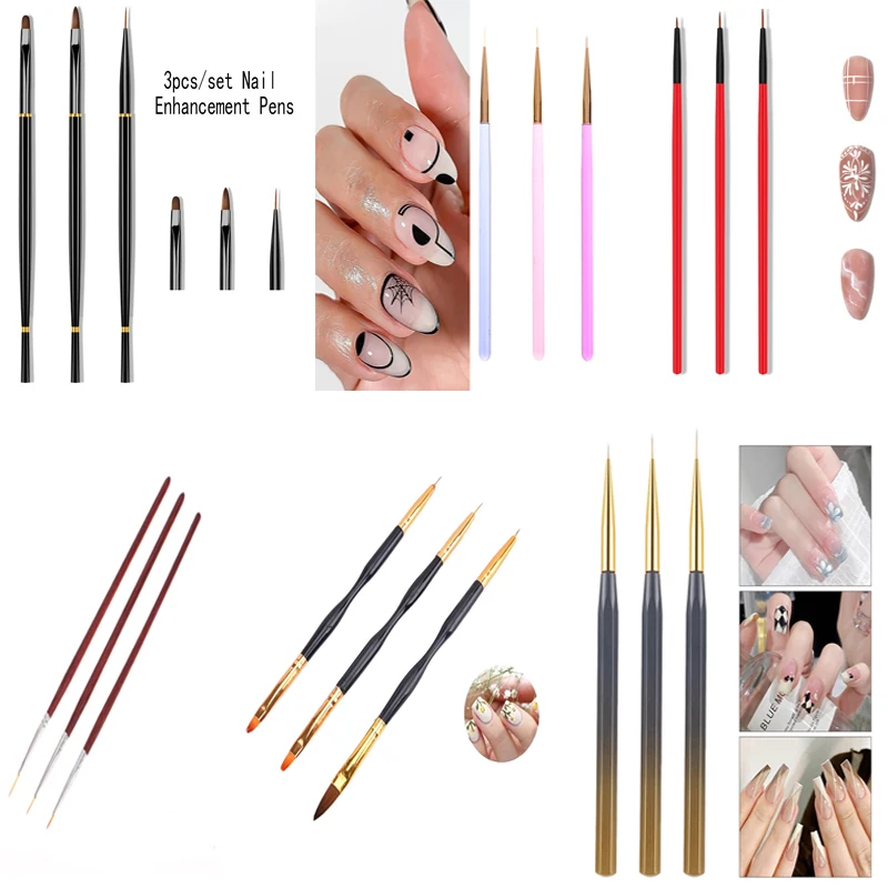 3Pc/LOT Nail Design Art Pen Double Headed Brush Painting Brush Uv Gel Extension Drawing Carving Pen Diy Manicure Tool Nail Brush
3Pc/LOT Nail Design Art Pen Double Headed Brush Painting Brush Uv Gel Extension Drawing Carving Pen Diy Manicure Tool Nail Brush