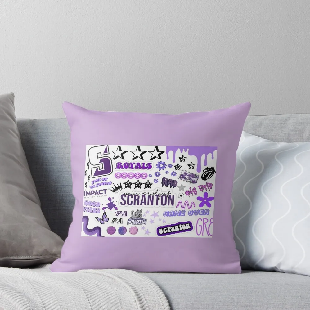 

University of Scranton collage Throw Pillow Sitting Cushion Pillowcases Bed Cushions