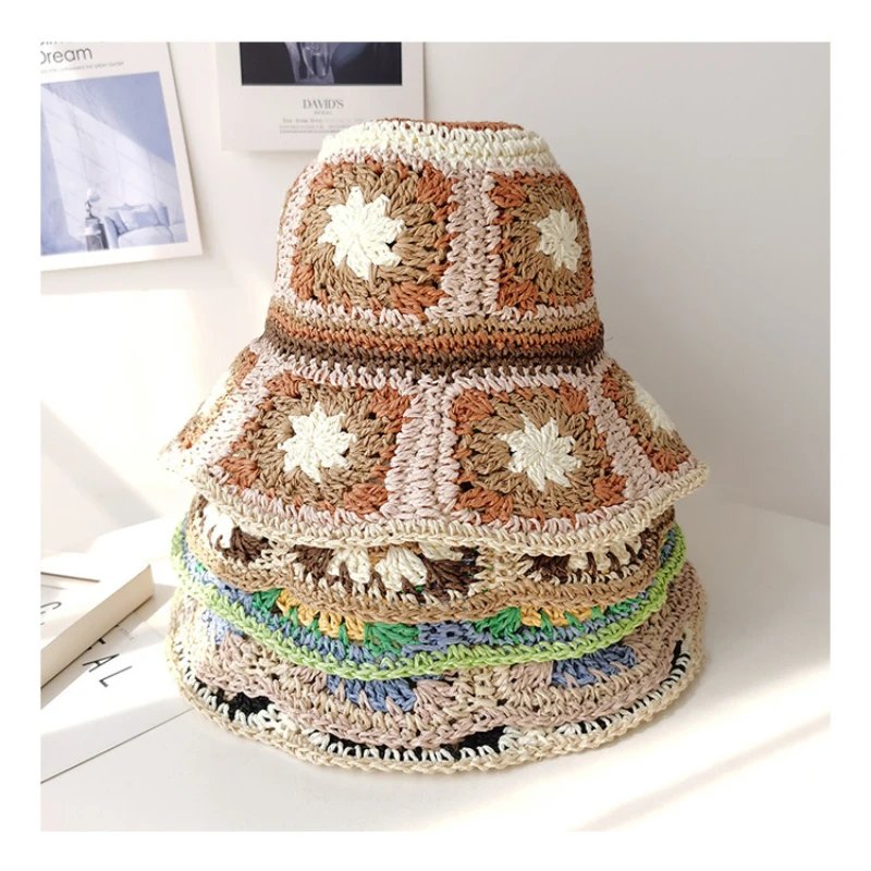 2022 Summer New Color Crochet Straw Hats for Women Big Brim Fisherman Caps Seaside Holiday Beach Sun Hat Sombreros De Mujer
2022 Summer New Color Crochet Straw Hats for Women Big Brim Fisherman Caps Seaside Holiday Beach Sun Hat Sombreros De Mujer