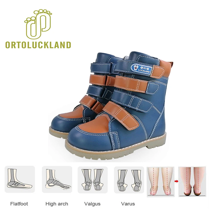 

Boys Children Shoes Orthopedic Boots Girls Boys High Luxury Clubfoot Tipsietoes Barefoot Chunky Platform Size22-31