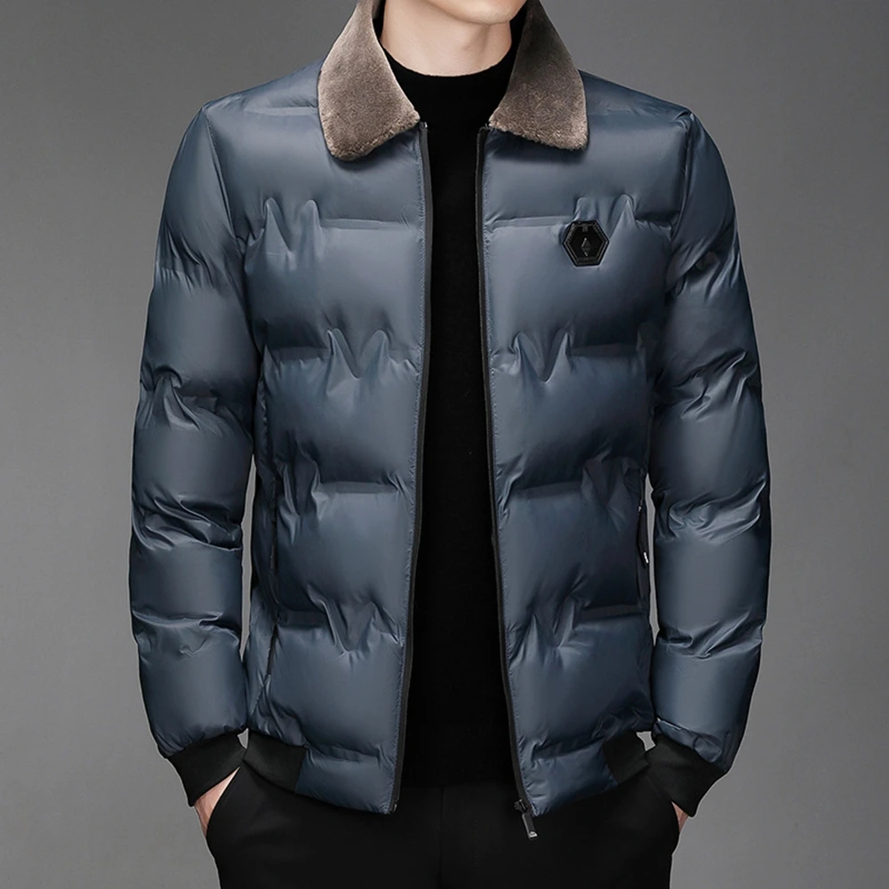 New Fashion High Quality Jacket Coat Men's Short Down Cotton Coat Men's Solid Color Hatless Wool Collar Business Casual Windproo
New Fashion High Quality Jacket Coat Men's Short Down Cotton Coat Men's Solid Color Hatless Wool Collar Business Casual Windproo