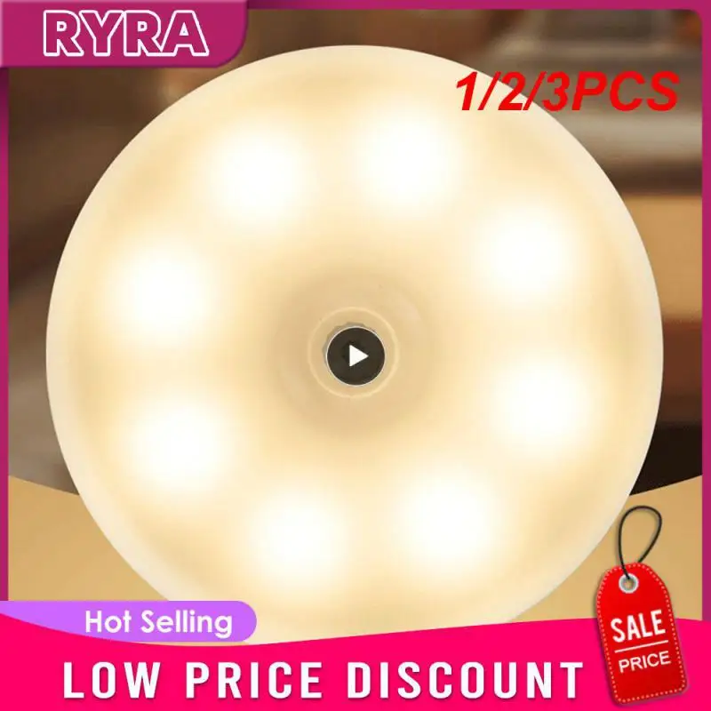 1/2/3PCS Motion Sensor Light Led USB NightLights Round Chargeable Lamp for Bedroom Kitchen Stair Hallway Wardrobe Cupboard
1/2/3PCS Motion Sensor Light Led USB NightLights Round Chargeable Lamp for Bedroom Kitchen Stair Hallway Wardrobe Cupboard
