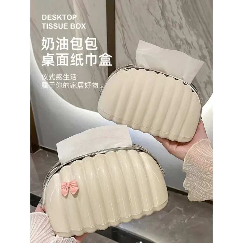 Drawer box INS cream style high-value tissue box built-in spring living room design sense napkin storage box
Drawer box INS cream style high-value tissue box built-in spring living room design sense napkin storage box