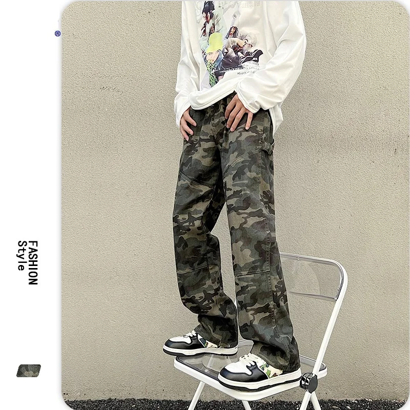 Harajuku Fashion Trend Outdoor Camouflage Cargo Jeans Men American Sag High Street Loose Straight Leg Wide Leg Casual Y2k Pants
Harajuku Fashion Trend Outdoor Camouflage Cargo Jeans Men American Sag High Street Loose Straight Leg Wide Leg Casual Y2k Pants