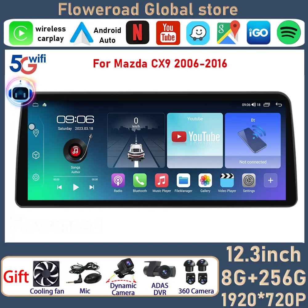 Android для Mazda CX9 2006 - 2016 умная система Автомагнитола мультимедийный видеоплеер головное устройство GPS все в одном Авторадио камера
Android для Mazda CX9 2006 - 2016 умная система Автомагнитола мультимедийный видеоплеер головное устройство GPS все в одном Авторадио камера