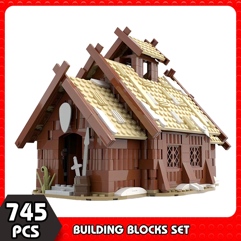MOC Vikings House Medieval Architecture Themed Design Modeling Building Blocks Winter Snow House Barracks Castle Brick Toys
MOC Vikings House Medieval Architecture Themed Design Modeling Building Blocks Winter Snow House Barracks Castle Brick Toys