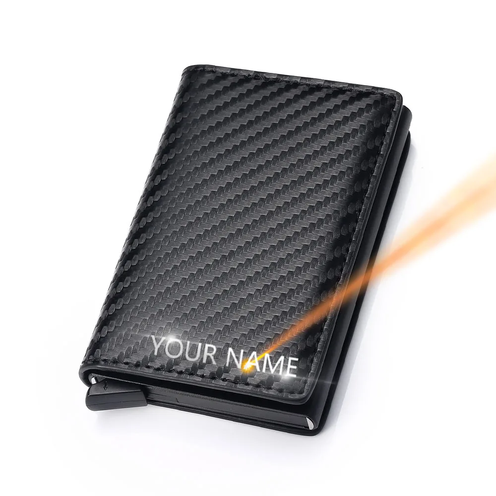 2022 Free Customized Wallets Carbon Fiber Unisex Card Holder Men Wallets Leather Women Purse RFID Magic Trifold Slim Mini Wallet
2022 Free Customized Wallets Carbon Fiber Unisex Card Holder Men Wallets Leather Women Purse RFID Magic Trifold Slim Mini Wallet