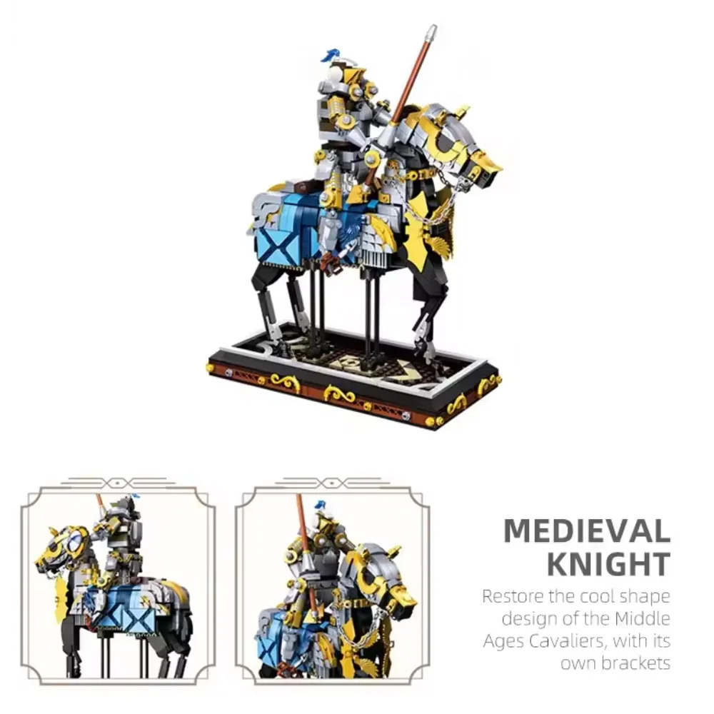 IDEAS 1247pcs Technical MOC Idea Medieval Knight Building Blocks Bricks Assembling Model DIY Toys for Children Birthday Gift Set IDEAS 1247pcs Technical MOC Idea Medieval Knight Building Blocks Bricks Assembling Model DIY Toys for Children Birthday Gift Set