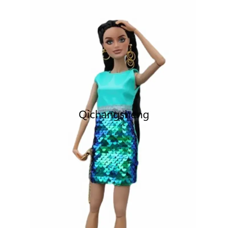 1/6 Blue Sequin Dress For Barbie Doll Clothes For Barbie Outfits Clothing Little Gown 11.5" Dollhouse Accessories Kids Toy Gift
1/6 Blue Sequin Dress For Barbie Doll Clothes For Barbie Outfits Clothing Little Gown 11.5" Dollhouse Accessories Kids Toy Gift