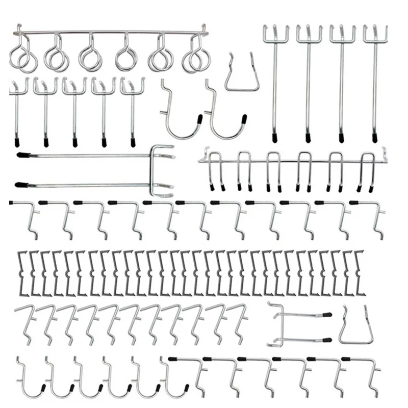 Boutiques Pegboard Hooks Stainless Steel Storage Tool Wall 81pcs Assortment Equipment Heavy Duty Organizer Peg
Boutiques Pegboard Hooks Stainless Steel Storage Tool Wall 81pcs Assortment Equipment Heavy Duty Organizer Peg