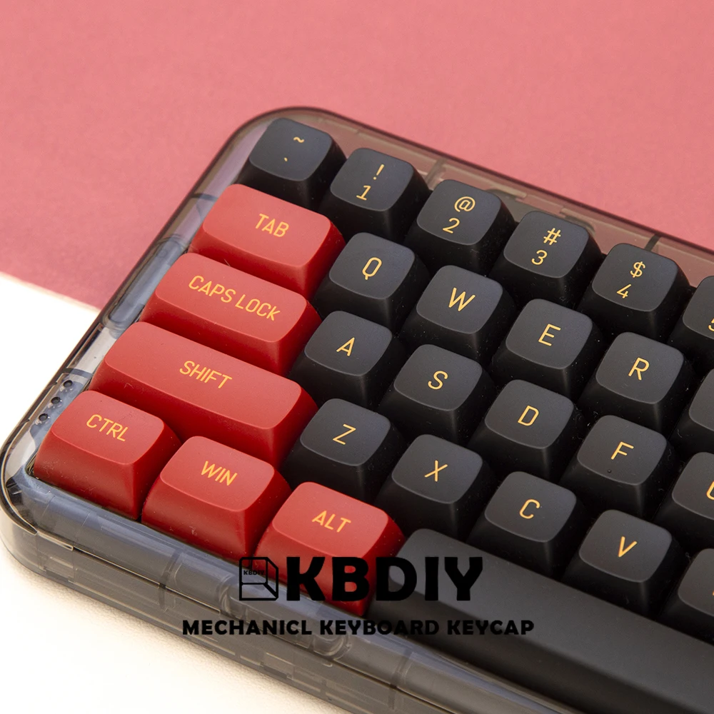 KBDiy 150 Keys/Set CSA Profile PBT Keycap Black Red DYE-SUB Key Caps for Custom DIY Mechanical Keyboard Gaming Keycaps MX Switch
KBDiy 150 Keys/Set CSA Profile PBT Keycap Black Red DYE-SUB Key Caps for Custom DIY Mechanical Keyboard Gaming Keycaps MX Switch