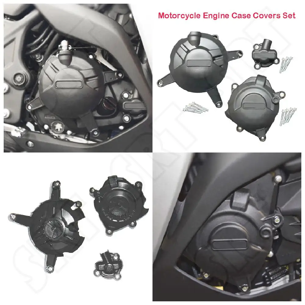 

Подходит для Yamaha YZF R3 R25 ABS YZF-R3 2015-2021 аксессуары для мотоциклов набор крышек двигателя Защита корпуса статора