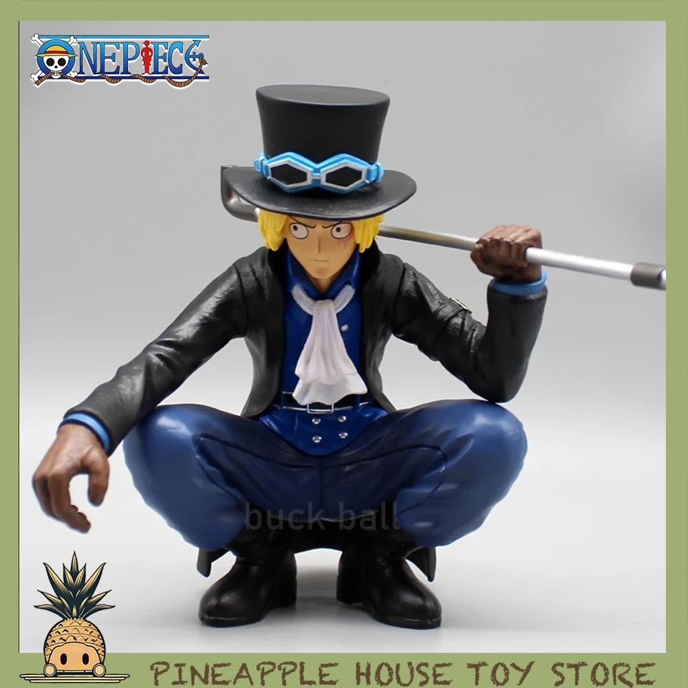 

14cm One Piece Action Figures Sabo GK Anime Figure Sabo Squatting Pvc Model Doll Collectible Room Ornament Statue Toys Gifts