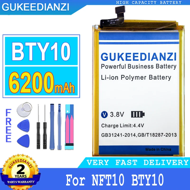 BTY10 6200mAh Replacement High Capacity Mobile Phone Battery For NFT10 BTY10 Smartphon Batteries
BTY10 6200mAh Replacement High Capacity Mobile Phone Battery For NFT10 BTY10 Smartphon Batteries