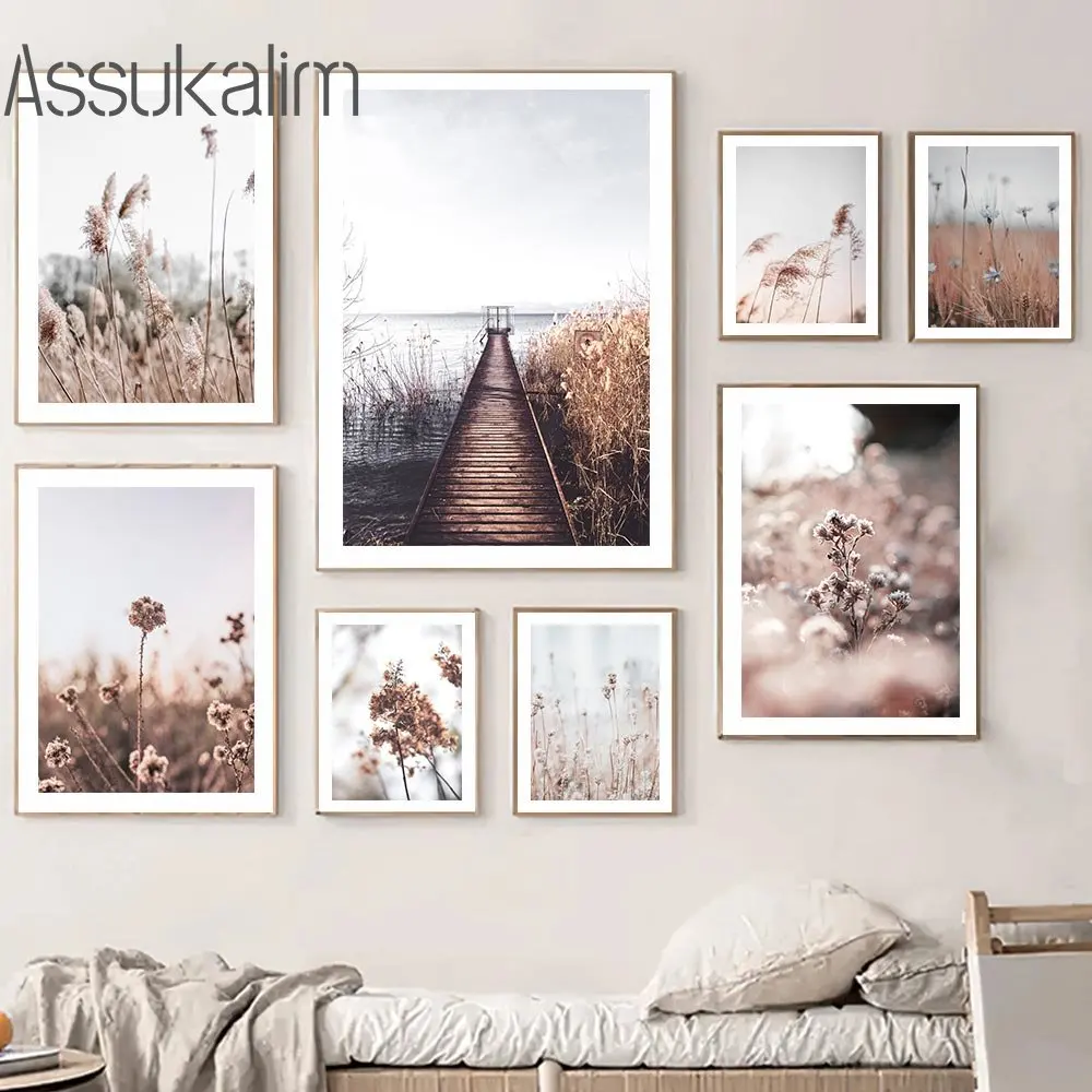 Landscape Wall Paintings Reed Dried Grass Canvas Poster Bridge Print Pictures Wheat Art Prints Nordic Posters Home Decoration
Landscape Wall Paintings Reed Dried Grass Canvas Poster Bridge Print Pictures Wheat Art Prints Nordic Posters Home Decoration