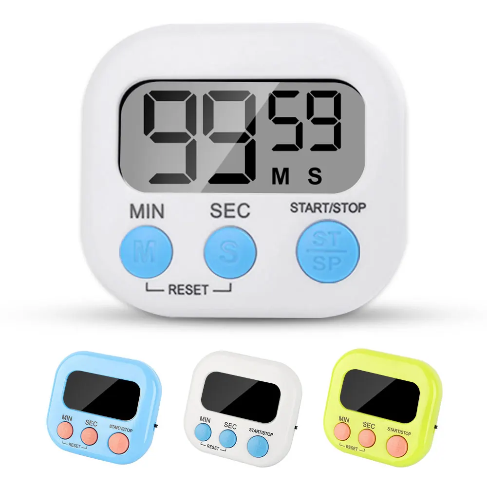 Kitchen Timer Magnetic LCD Digital Countdown Stopwatch With Stand Practical Cooking Baking Sports Alarm Clock Reminder Tools
Kitchen Timer Magnetic LCD Digital Countdown Stopwatch With Stand Practical Cooking Baking Sports Alarm Clock Reminder Tools