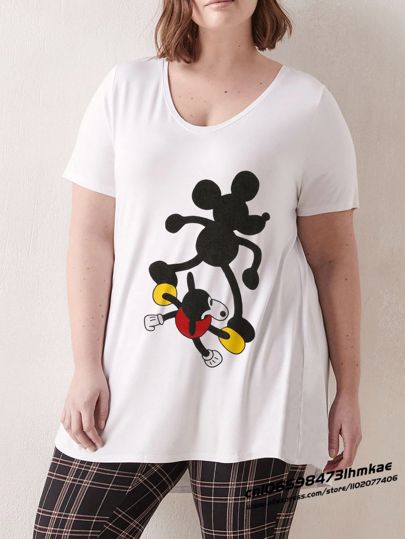 Disney Mickey Mouse Plus Size T Shirts for Women Stitch T-shirts Minnie Daffy Donald Duck Hello Kitty Tees Sakurao Tops P100010
Disney Mickey Mouse Plus Size T Shirts for Women Stitch T-shirts Minnie Daffy Donald Duck Hello Kitty Tees Sakurao Tops P100010