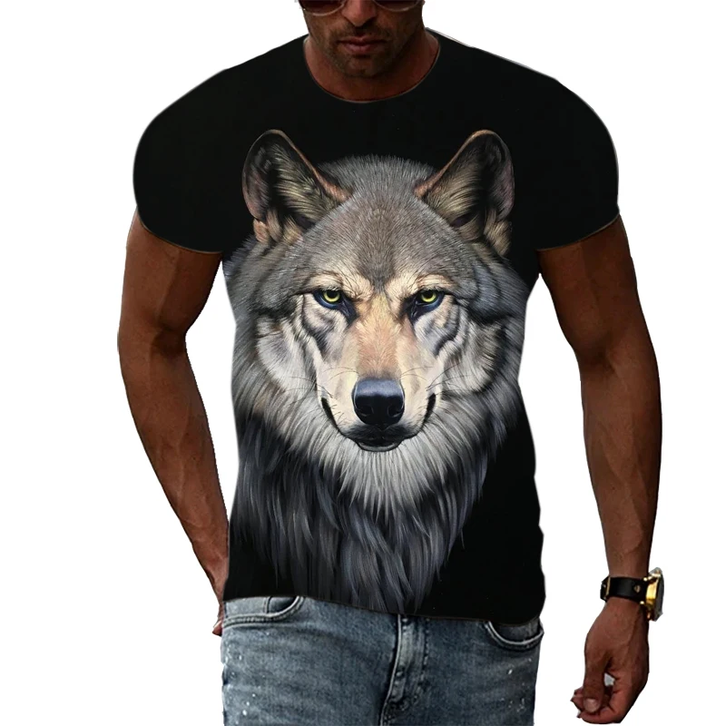 Summer Men'S New Animal Wolf 3d Printed T-Shirt Casual Fashion Trend Harajuku Street O Collar Short-Sleeved Top Clothing
Summer Men'S New Animal Wolf 3d Printed T-Shirt Casual Fashion Trend Harajuku Street O Collar Short-Sleeved Top Clothing