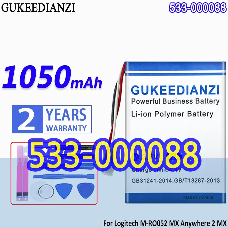 Высокая емкость аккумулятор GUKEEDIANZI 533-000088 1050 мА · ч для Logitech M-RO052 Anywhere 2, любого места, MX Master, мышь, тачпад T650
Высокая емкость аккумулятор GUKEEDIANZI 533-000088 1050 мА · ч для Logitech M-RO052 Anywhere 2, любого места, MX Master, мышь, тачпад T650