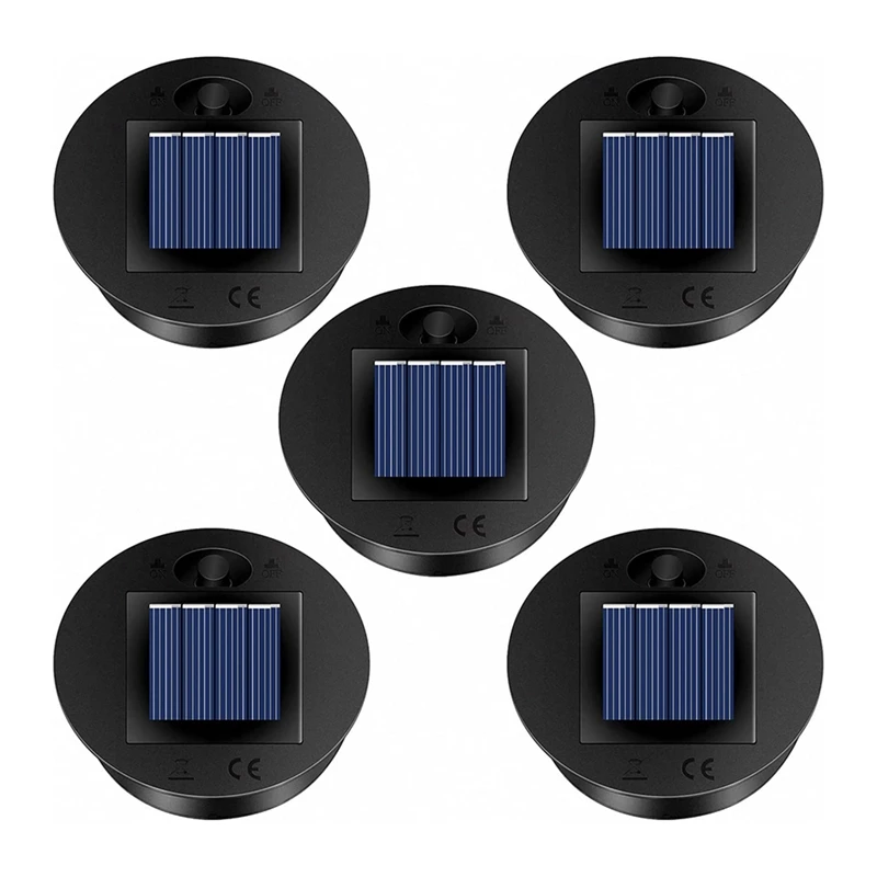 

10 Pack Replacement Solar Light Parts(Top Size 2.76 Inches, Bottom Size 2.36 Inches),7 Lumens Warm White LED Waterproof