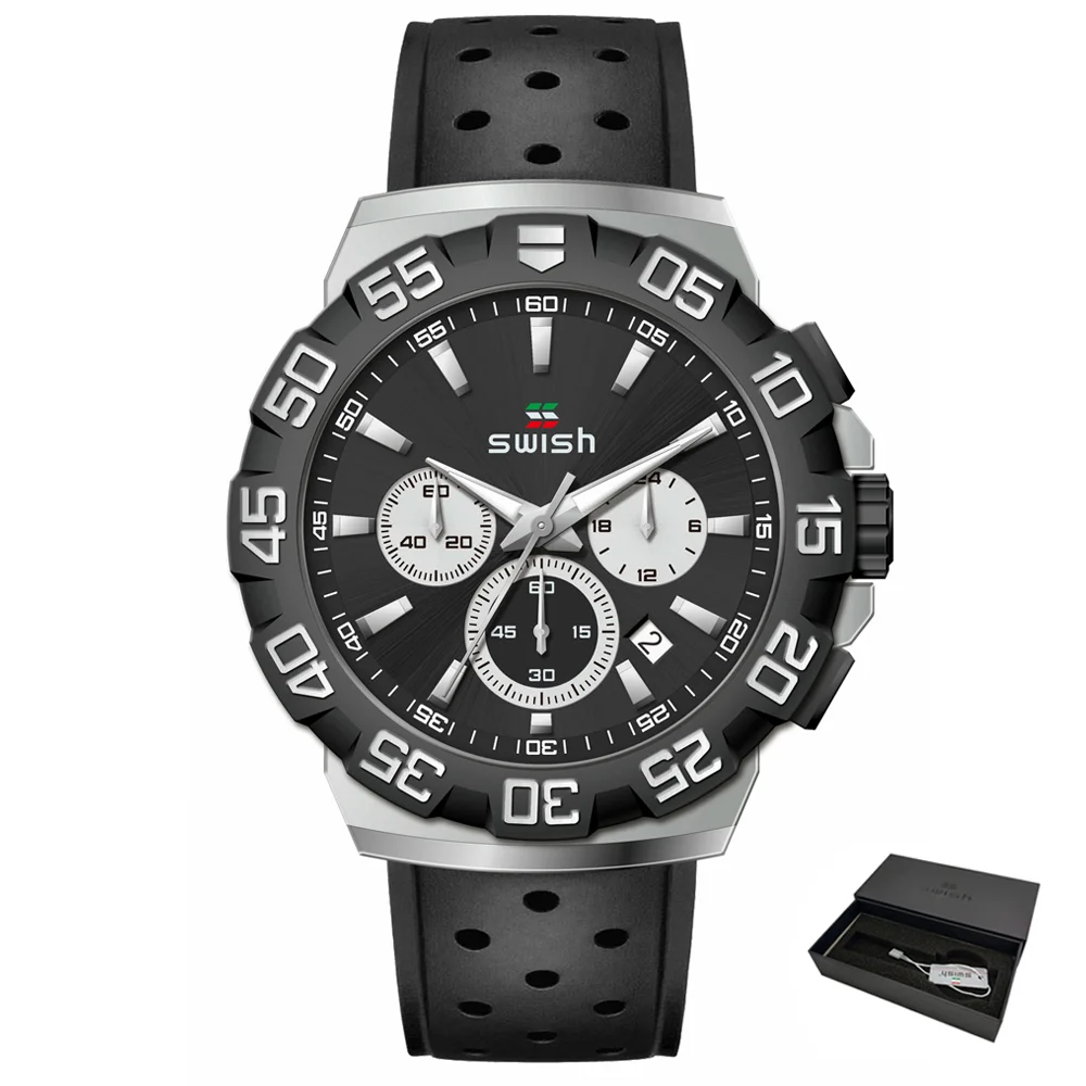 New Military Sport Watch for Men Black Blue Orange Chronograph Fashion Gift Clock Calendar Date Rubber Band Reloj Mujer
New Military Sport Watch for Men Black Blue Orange Chronograph Fashion Gift Clock Calendar Date Rubber Band Reloj Mujer