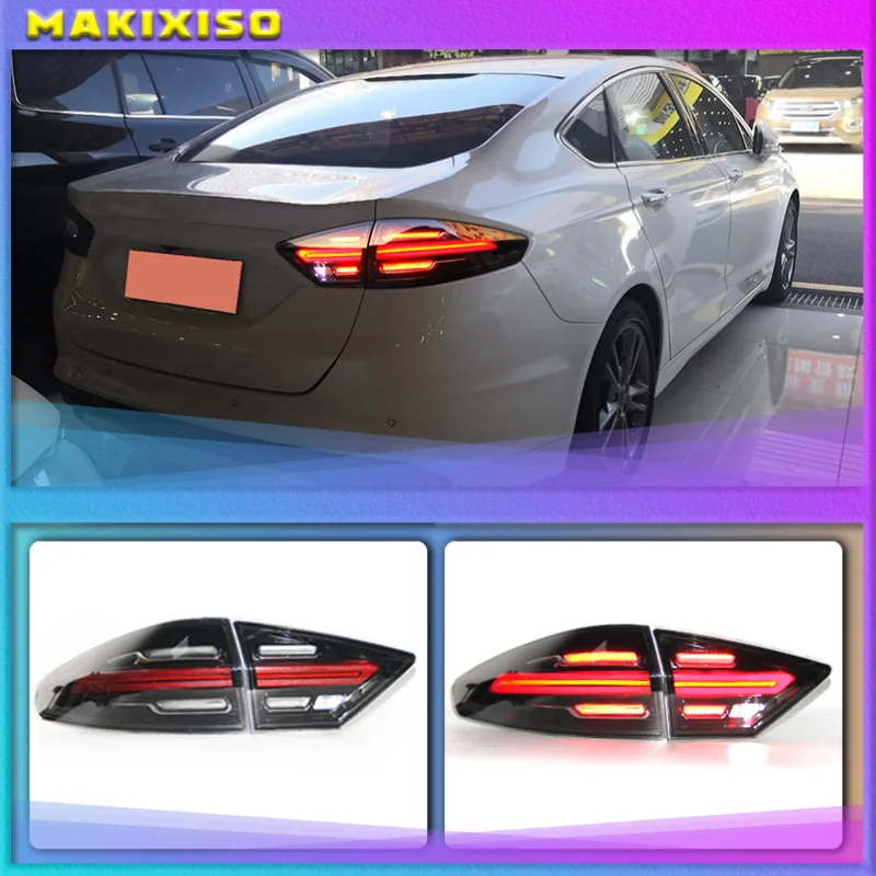 

Car Styling 4 pieces For Ford Mondeo Fusion Taillights 2013 2014 2015 2016 LED Tail Lamp Rear Lamp DRL+Brake+Park+Signal
