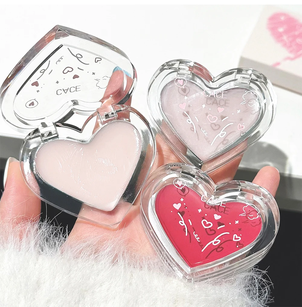 Love Heart Highlighter Blusher Palette Brightening Face Highlighter Cream Waterproof High Gloss Blush Illuminator Korean Makeup 14 Sda86089170df4c539596307e4b7323e8m