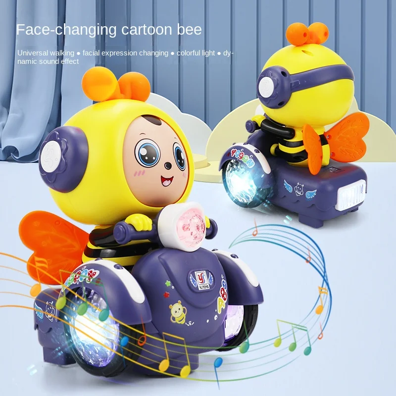 Face Changing Bee Music Toy Car Colorful Dynamic Music Universal Direction Changing Infant Educational Toys
Face Changing Bee Music Toy Car Colorful Dynamic Music Universal Direction Changing Infant Educational Toys