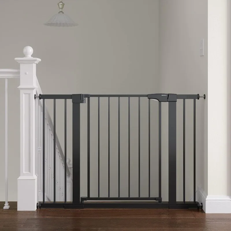 Baby Gate for Stairs, 29.6"-46" Pressure Mounted Dog Gate for House, Auto Close Pet Gate with Walk Through Door for Stairs
Baby Gate for Stairs, 29.6"-46" Pressure Mounted Dog Gate for House, Auto Close Pet Gate with Walk Through Door for Stairs