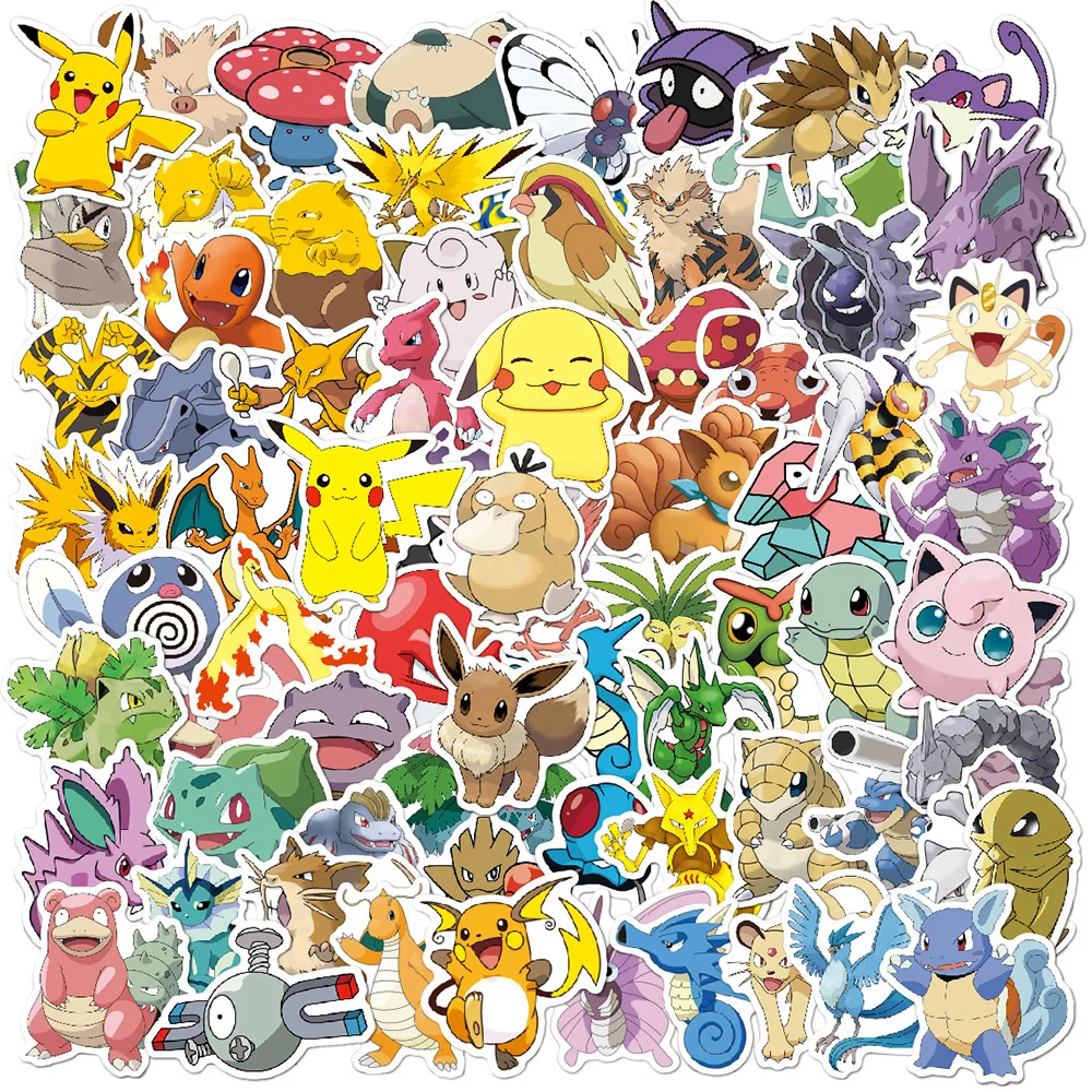 10/30/50/100pcs Cute Cartoon Pokemon Stickers Decals Kids Toys Waterproof Graffiti Laptop Skateboard Car Fun Cool Sticker Packs
10/30/50/100pcs Cute Cartoon Pokemon Stickers Decals Kids Toys Waterproof Graffiti Laptop Skateboard Car Fun Cool Sticker Packs