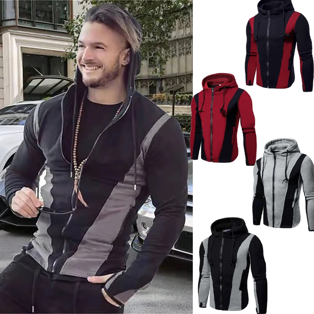 Running Jacket Hoodie Jacket for Men Winter Zip Up Long Sleeve Top Male Casual Oversized Zipper Men's Sweatshirt Stitching Coat
Running Jacket Hoodie Jacket for Men Winter Zip Up Long Sleeve Top Male Casual Oversized Zipper Men's Sweatshirt Stitching Coat