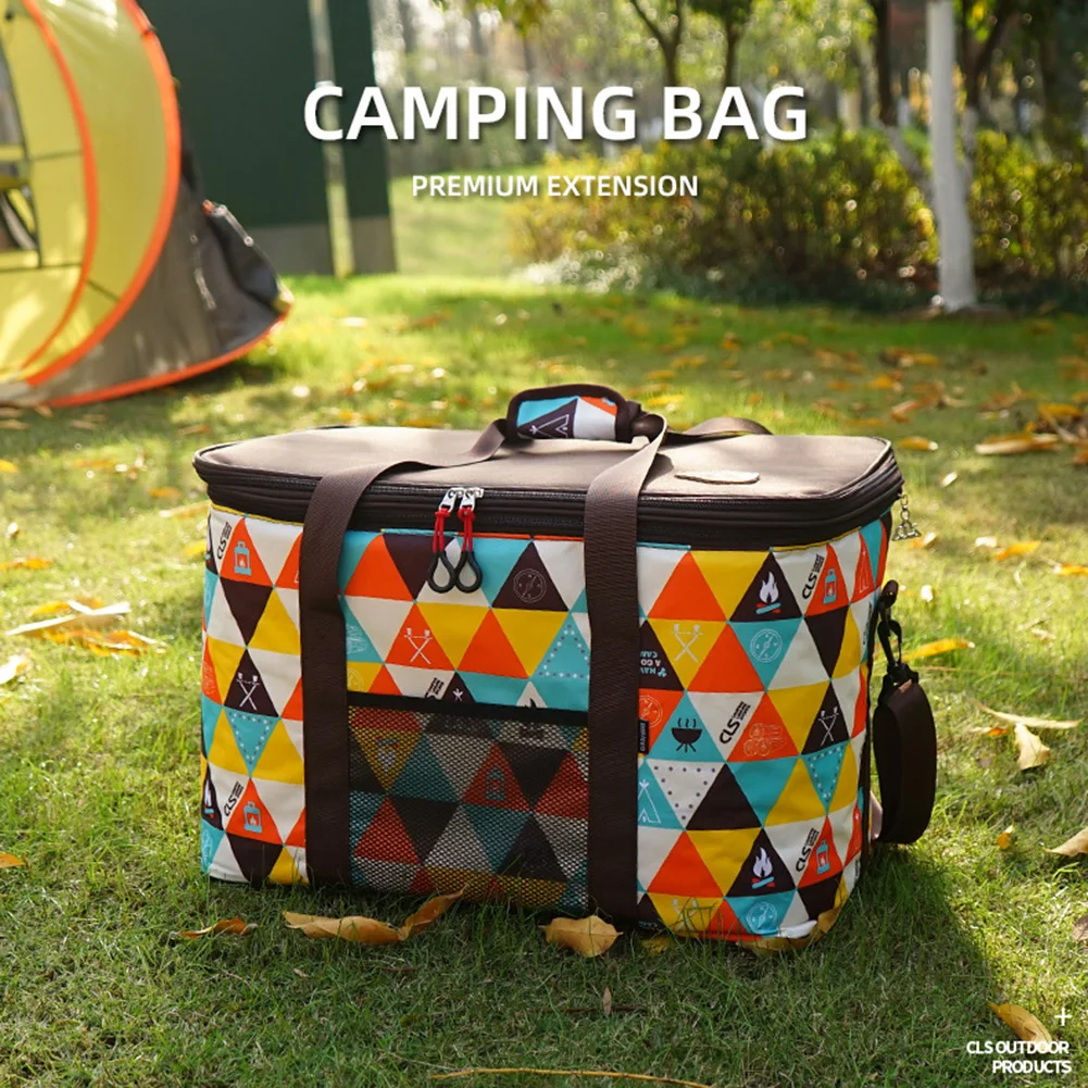 

50L-60L Self-Driving Travel Bag Outdoor Large Capacity Camping Bag Adjustable Height Miscellaneous Organizer Camping Handbag