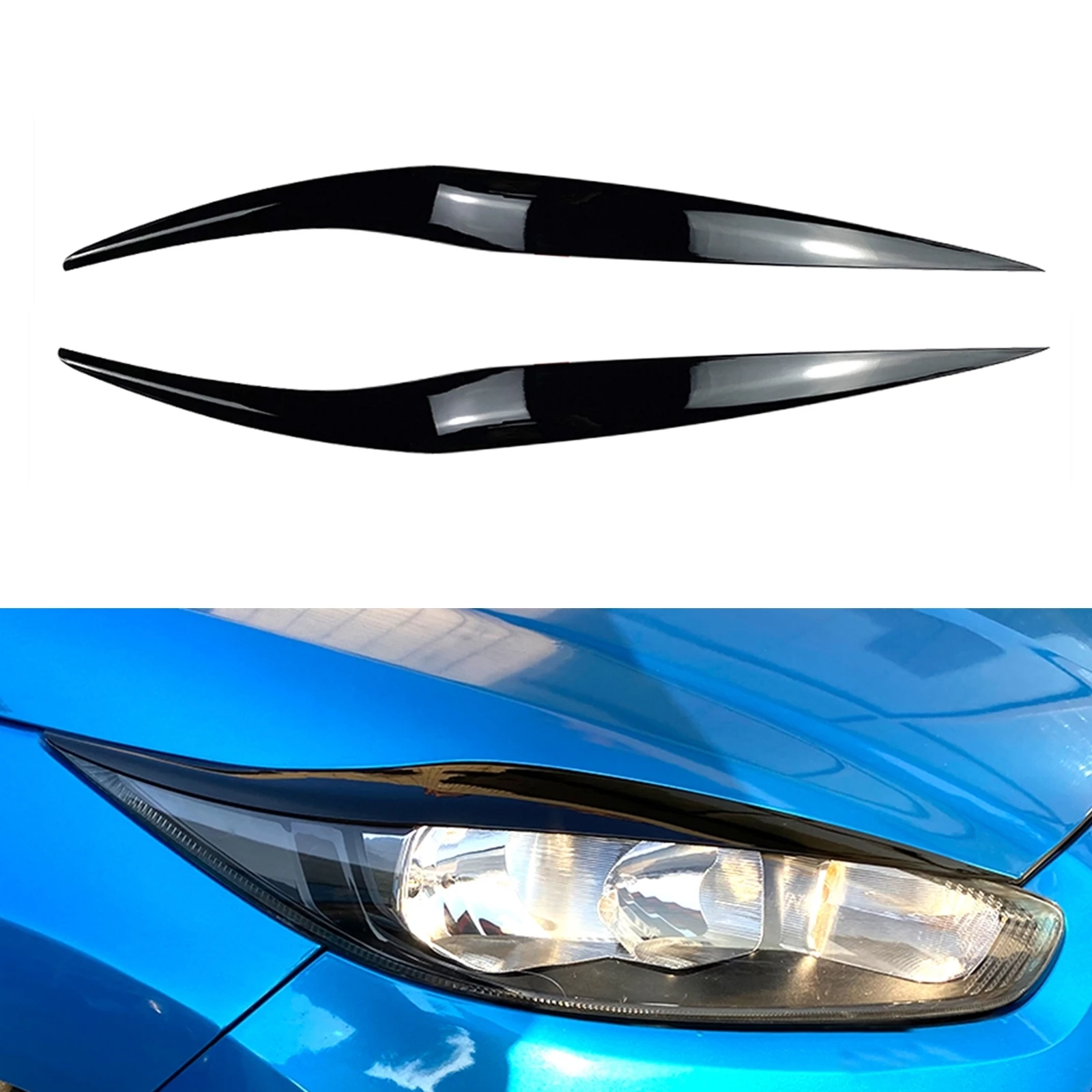 Front Headlight Eyebrow Headlamp Trim Sticker Front Head Light Cover For Ford Fiesta MK6.5 2013-2017
Front Headlight Eyebrow Headlamp Trim Sticker Front Head Light Cover For Ford Fiesta MK6.5 2013-2017