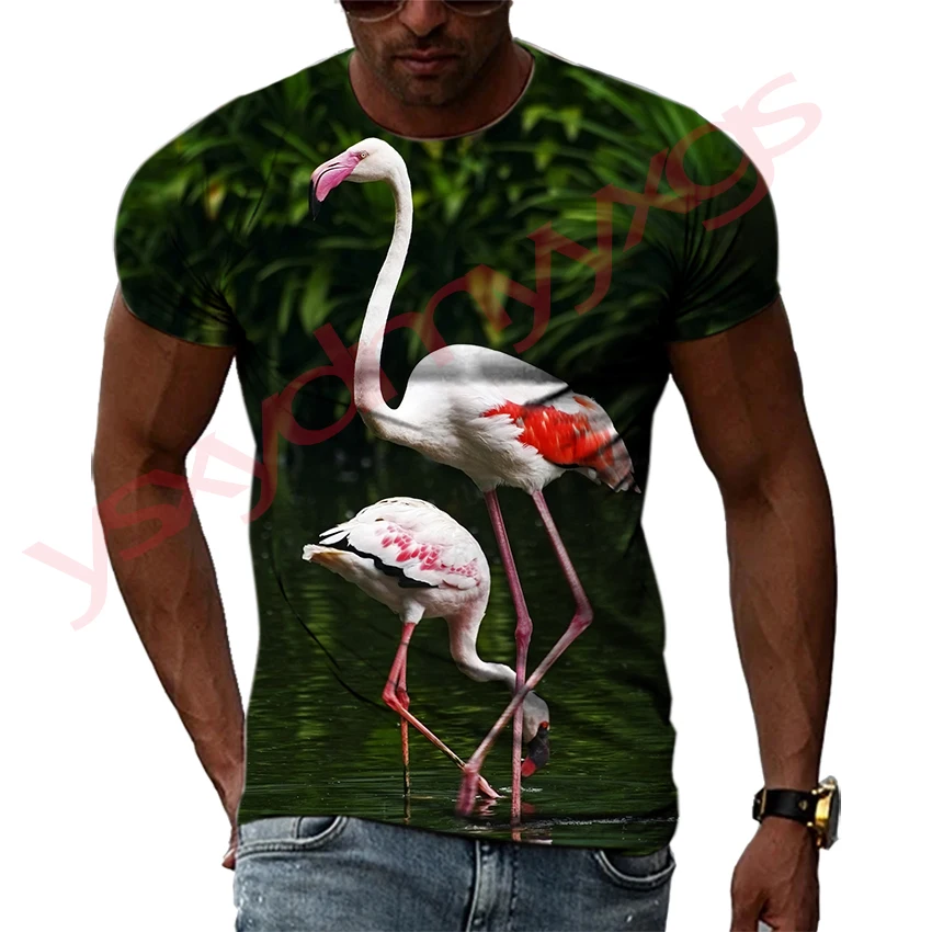 Flamingo Pattern HD 3D Printing Men T Shirt Summer Trend O Neck Short Sleeve Fashion Loose Tee Hip Hop Style Casual Men's Top
Flamingo Pattern HD 3D Printing Men T Shirt Summer Trend O Neck Short Sleeve Fashion Loose Tee Hip Hop Style Casual Men's Top