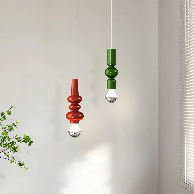 

Nordic LED Pendant Light Minimalist Macaron Iron Hanging Lamps For Bedroom Living Rooms Study Room Illumination Luminaire Lustre