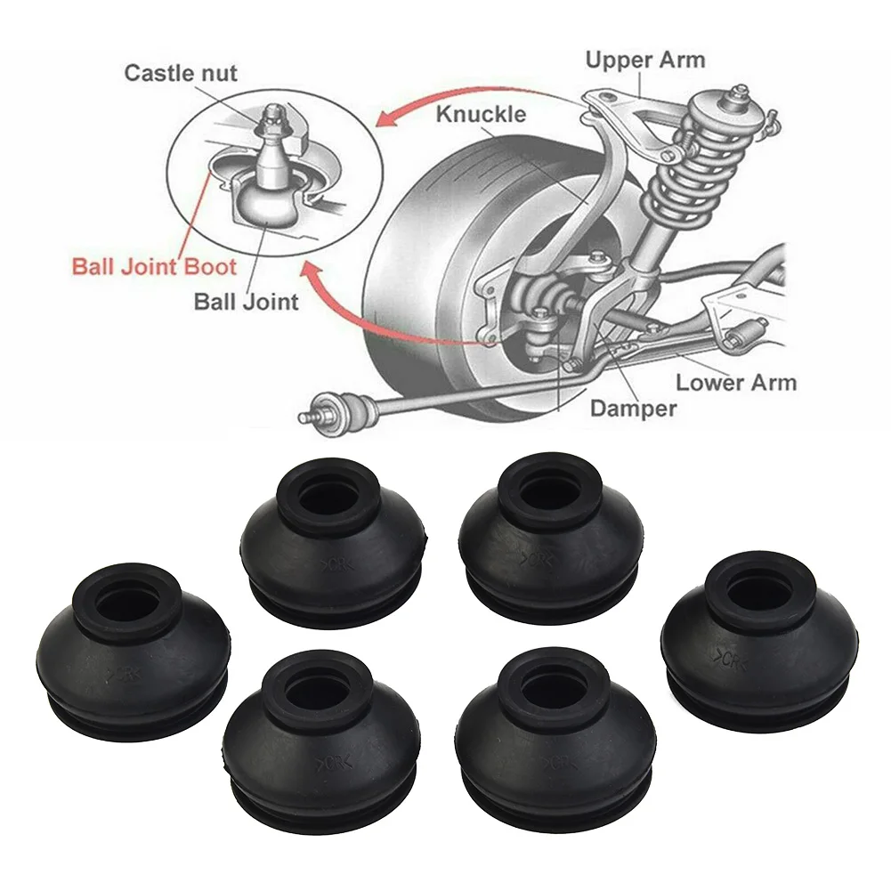 6Pcs Dust Boot Covers Car Suspension Steering Ball Joint Boot Rubber Tie Rod End And Ball Joint Dust Boots Cover Universal
6Pcs Dust Boot Covers Car Suspension Steering Ball Joint Boot Rubber Tie Rod End And Ball Joint Dust Boots Cover Universal